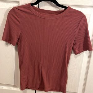 Womens Fitted Ribbed Top